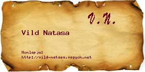 Vild Natasa névjegykártya